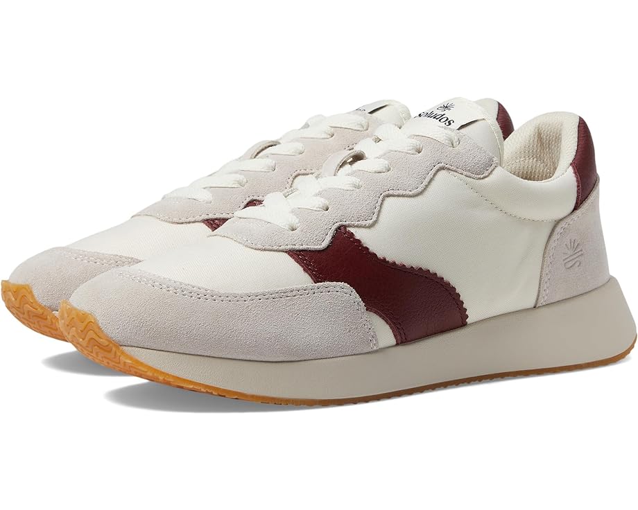 

Кроссовки Soludos Paradiso Retro Sneaker, цвет White/Wine