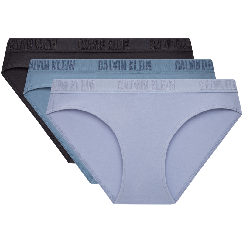

Женские трусы 3 штуки Calvin Klein, XS7-Charcoal серый/Quarry синий/Sunny Mountain синий