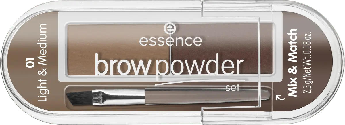 

Набор пудры для бровей Mix Матч 01 Light Средний 2,3 0г essence