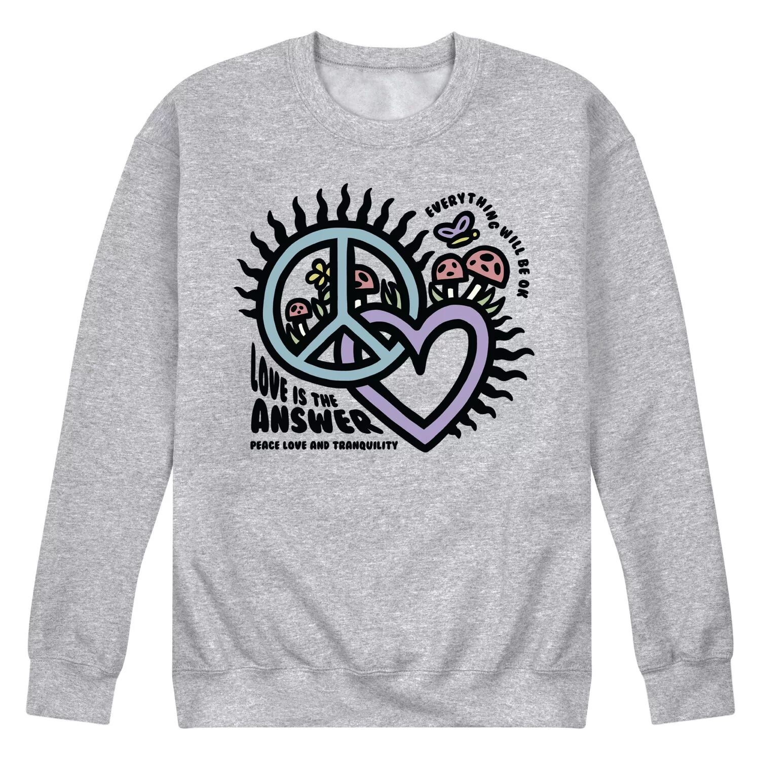 

Мужской свитшот с рисунком "Love Is The Answer" Licensed Character