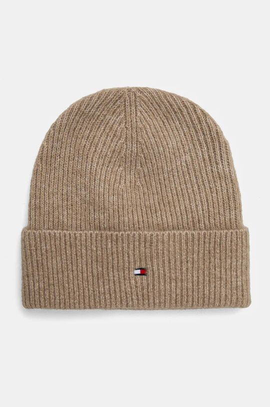 

Шапка из смесовой шерсти Tommy Hilfiger, бежевый