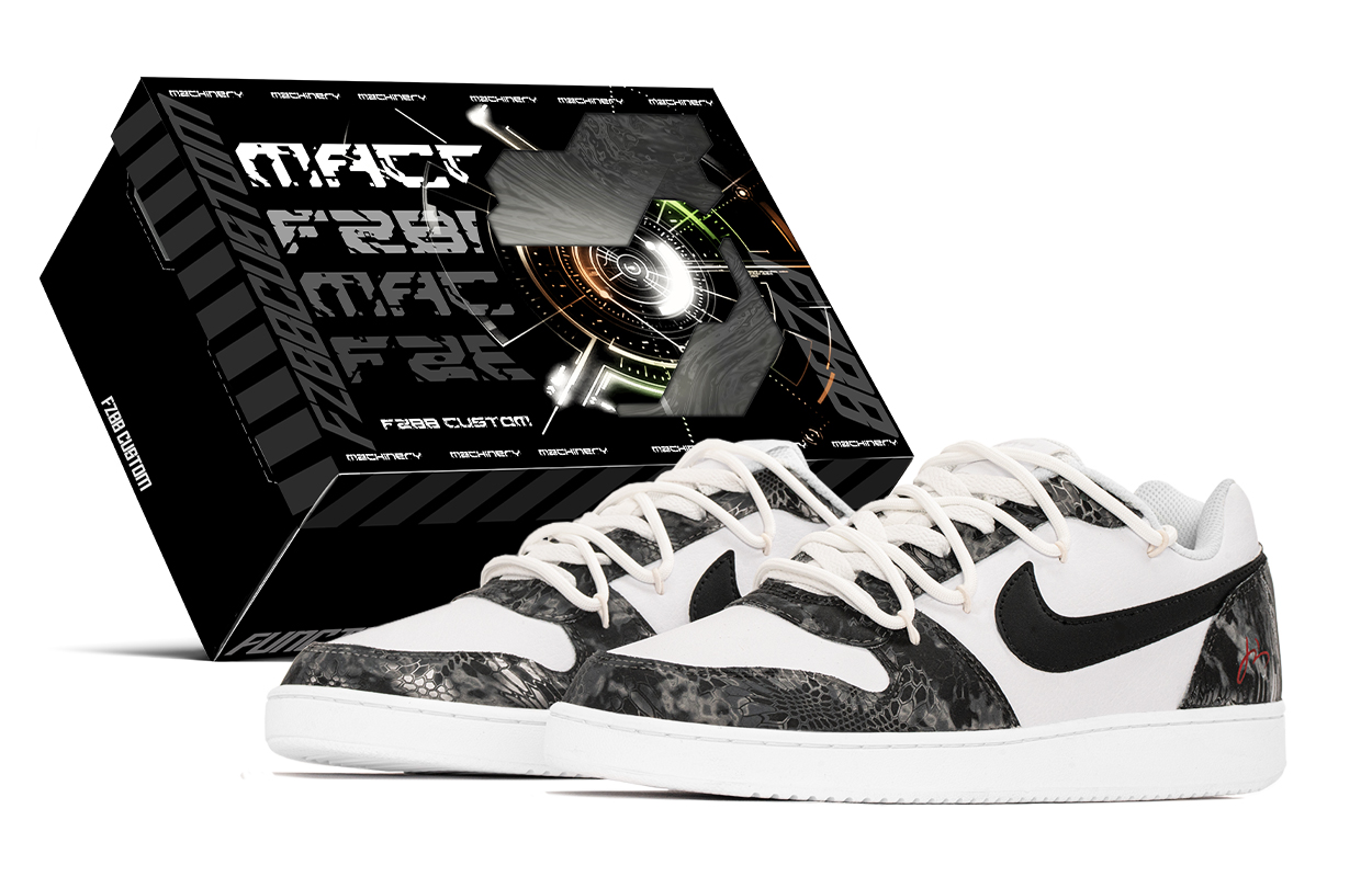 

Nike Износостойкие дышащие низкие кроссовки для скейтбординга EBERNON, мужские, черно-белые