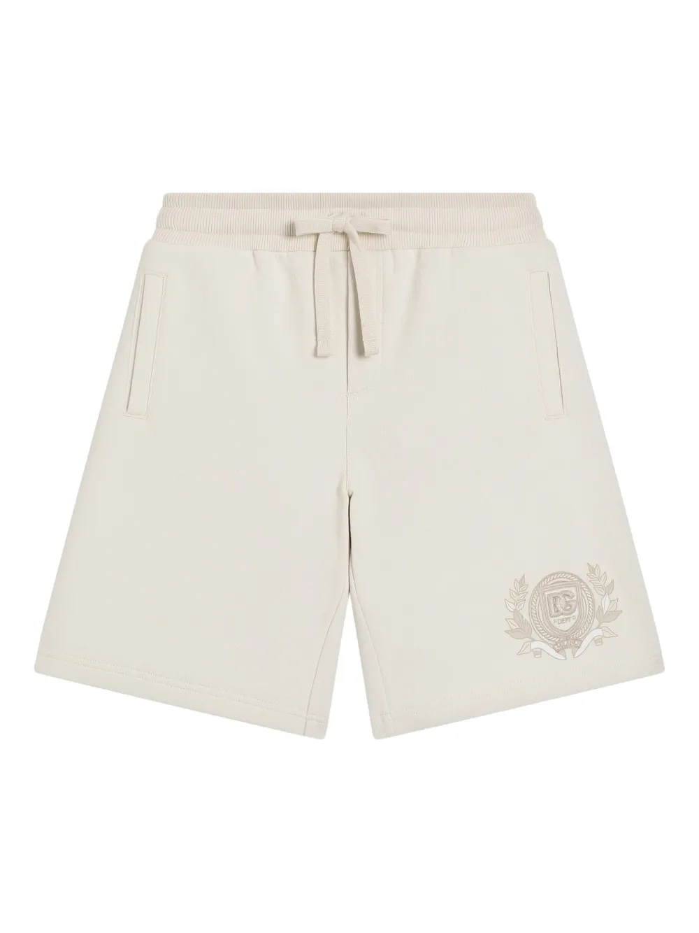 

Шорты с вышитым логотипом Dolce & Gabbana Kids, нейтральный