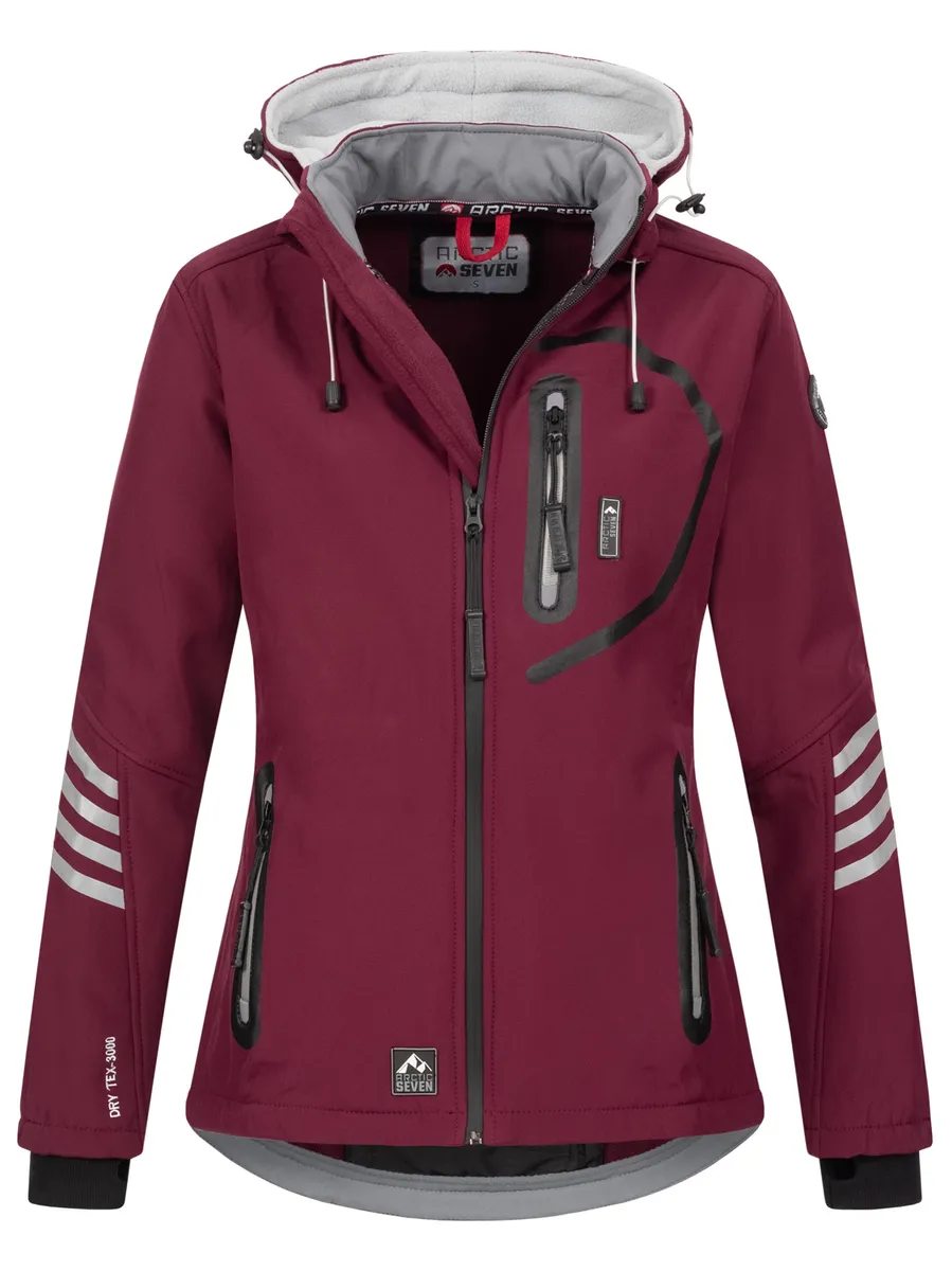 

Куртка софтшелл Arctic Seven "ASNIcolia", функциональная куртка для активного отдыха со съемным капюшоном, серый