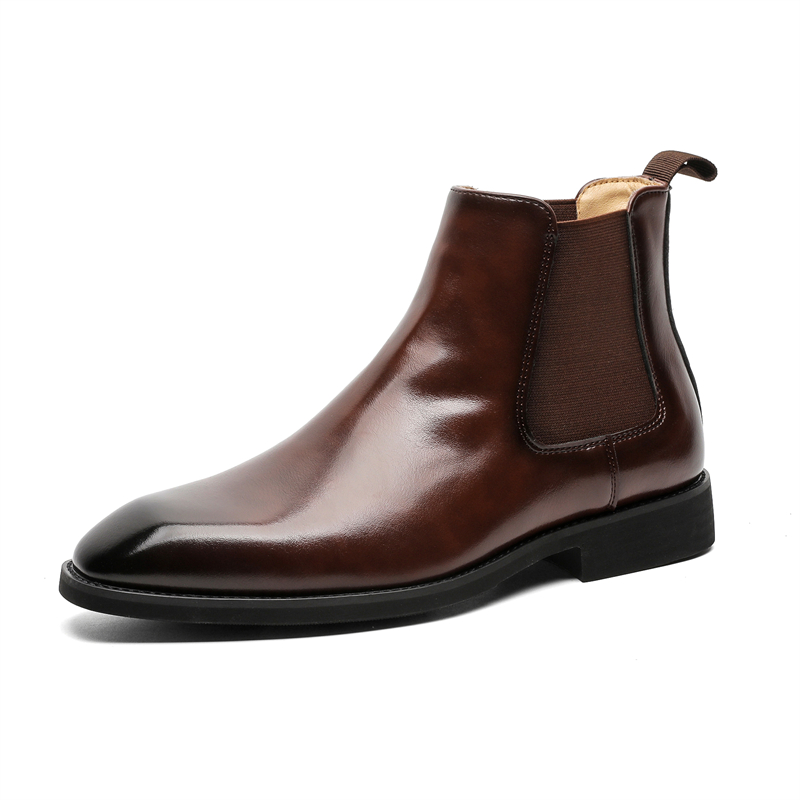 

FAPAI Коричневые короткие челси для мужчин, цвет Brown