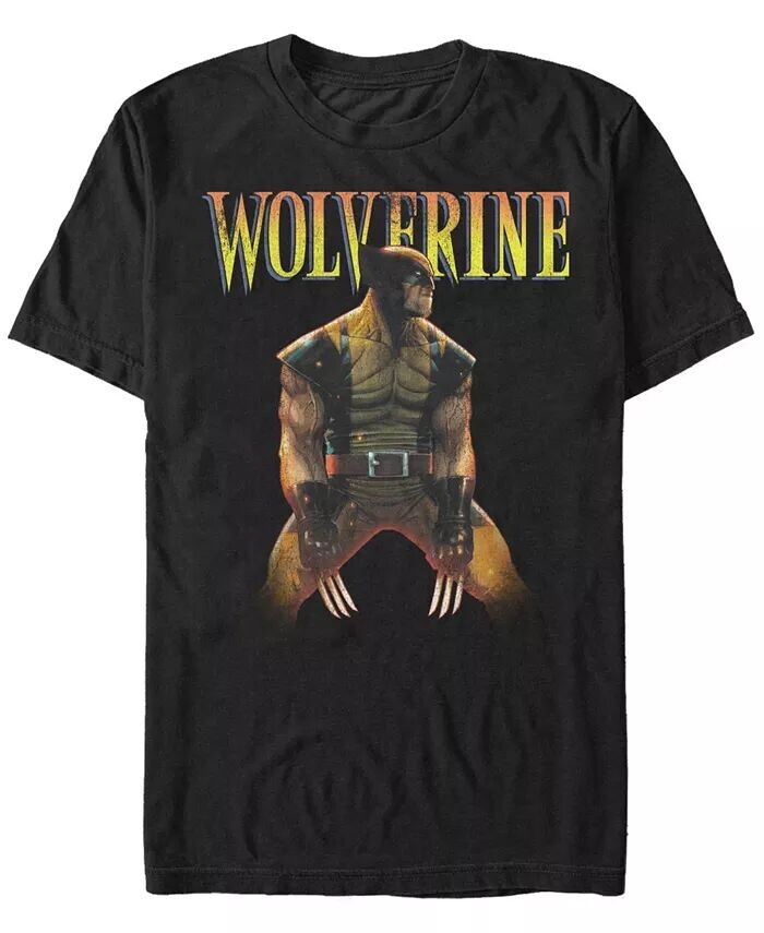 

Футболка с коротким рукавом из коллекции комиксов Marvel для мужчин X-Men Wolverine Profile Fifth Sun, черный