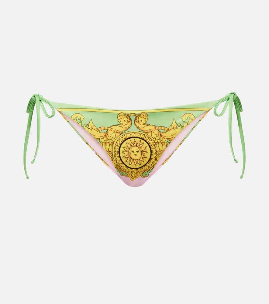 Плавки от бикини с принтом Versace, мультиколор