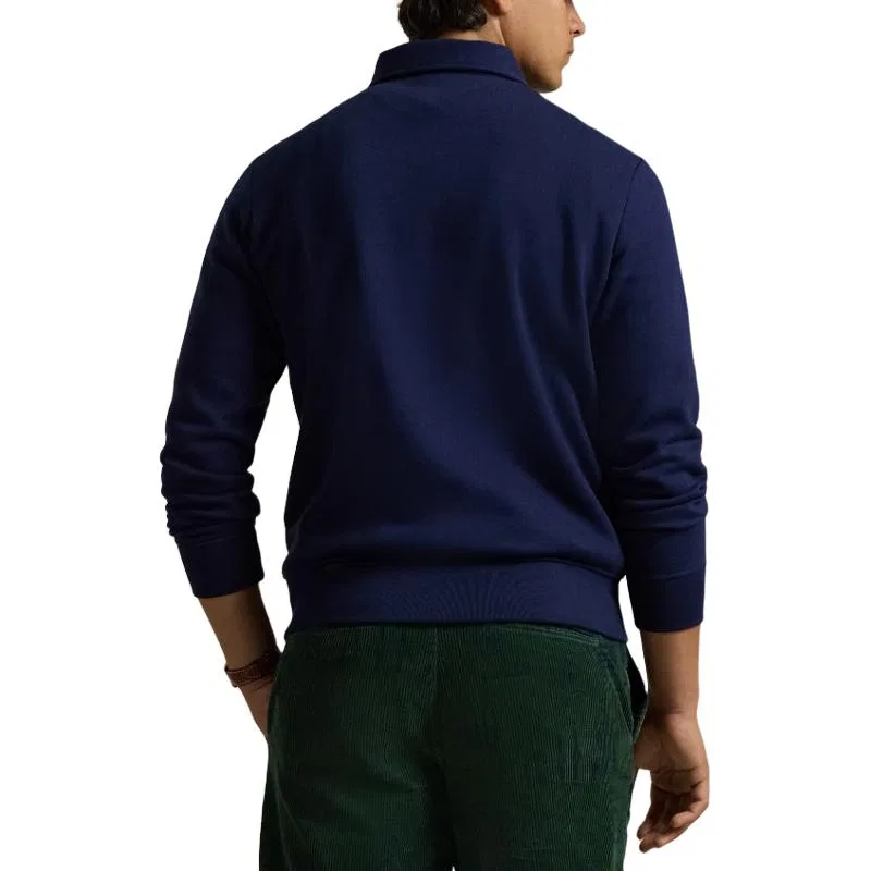 Флисовая толстовка с воротником Polo Ralph Lauren, Marine Blue — фото 4