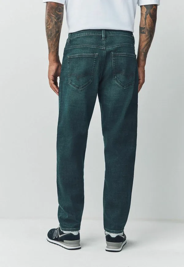 Джинсы motionflex стандартного кроя, зауженные книзу. Next, Denim Dark Blue — фото 3