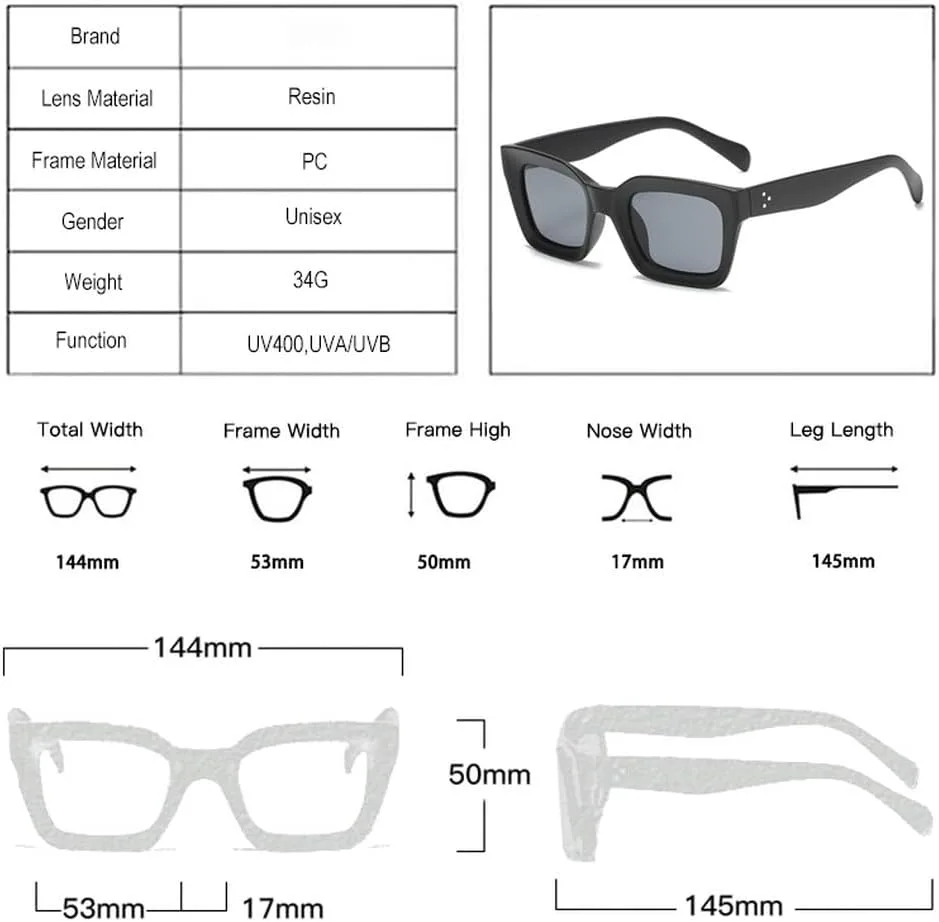 

Популярные модные солнцезащитные очки «кошачий глаз» для женщин, ретро-очки с прозрачным градиентом, мужские квадратные солнцезащитные очки UV400 SKFGNX, Leopard Grey