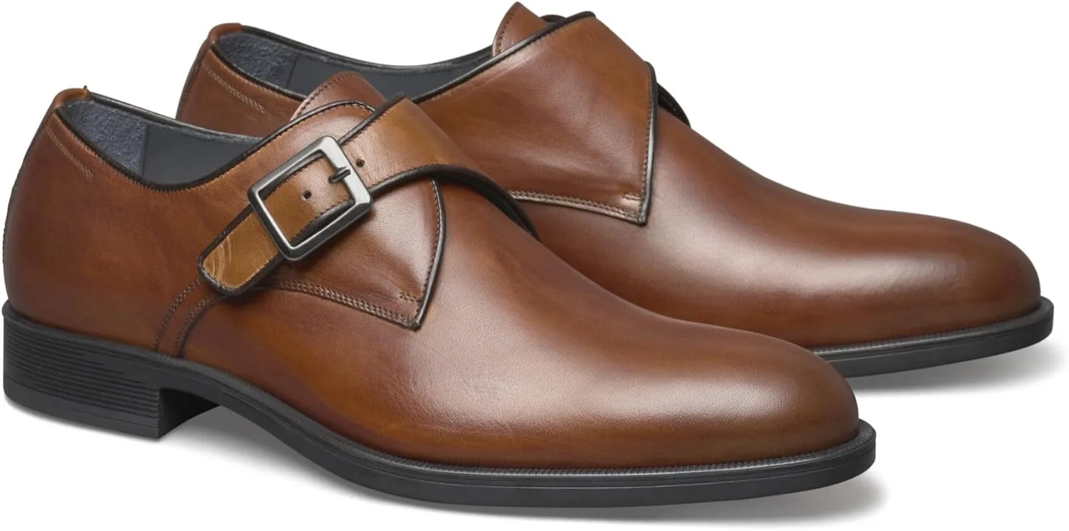 Мужские оксфорды Johnston & Murphy Flynch Monk Strap, коричневый — фото 4