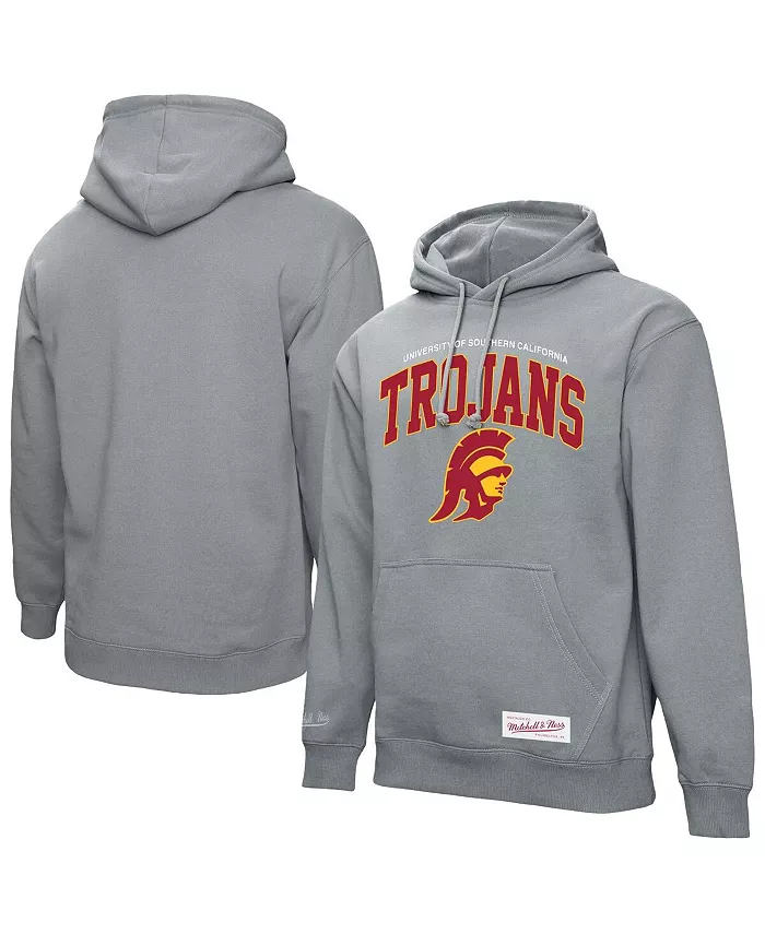 

Мужская худи классической формы Heather Gray USC Trojans с арочным принтом Mitchell & Ness