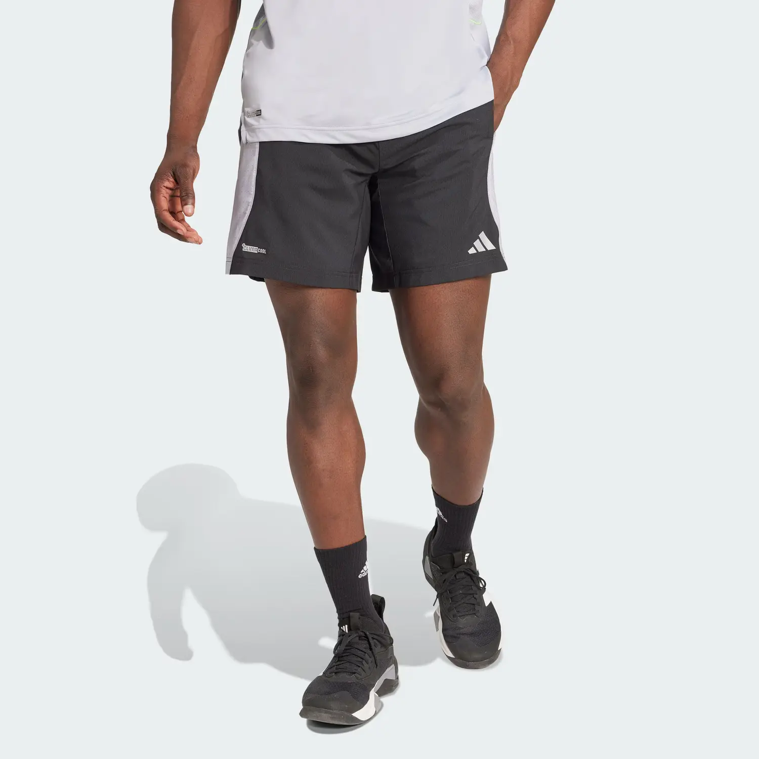 Climacool SS25 TECH APPAREL спортивные шорты men's Adidas, черный/светло-серебристый — фото 3