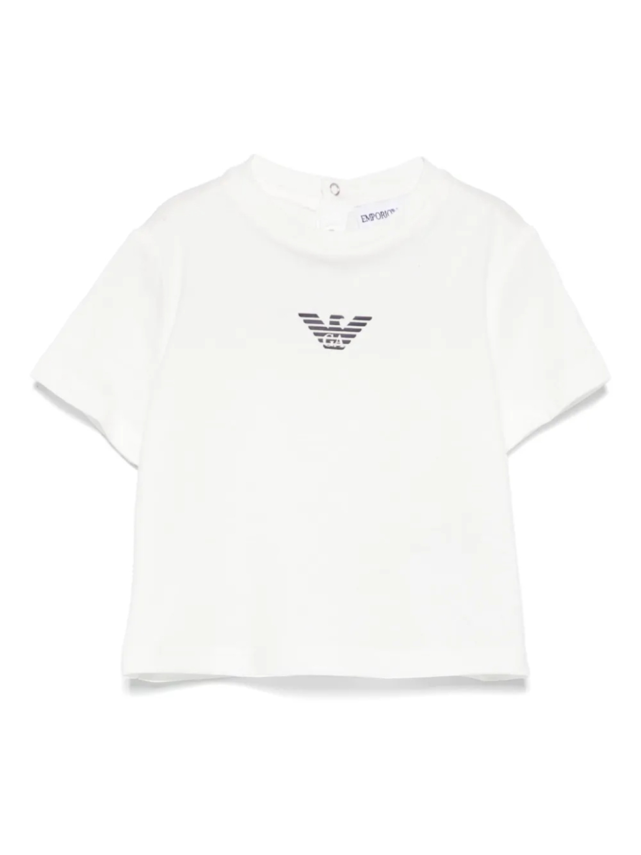 

Футболка с прорезиненным логотипом Emporio Armani Kids, белый