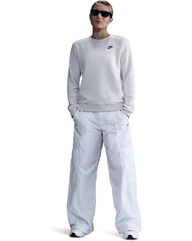 

Толстовка Nike Sportswear Club Fleece Crew Neck Sweatshirt, цвет Birch Heather/Black