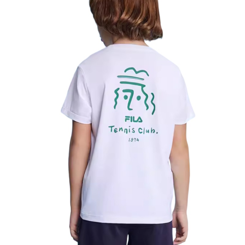 Футболка для младших школьников FILA KIDS, белый — фото 4
