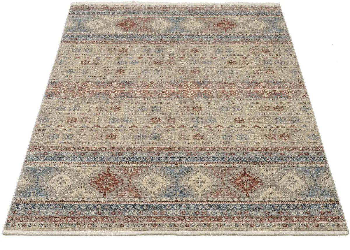 

OCI THE CARPET BRAND "GRAND FASHION IKARUS" ковер, прямоугольный, винтажный вид, тонкая бахрома, гостиная OCI Die Teppichmarke 65х130 см, цвет terra/mehrfarbig