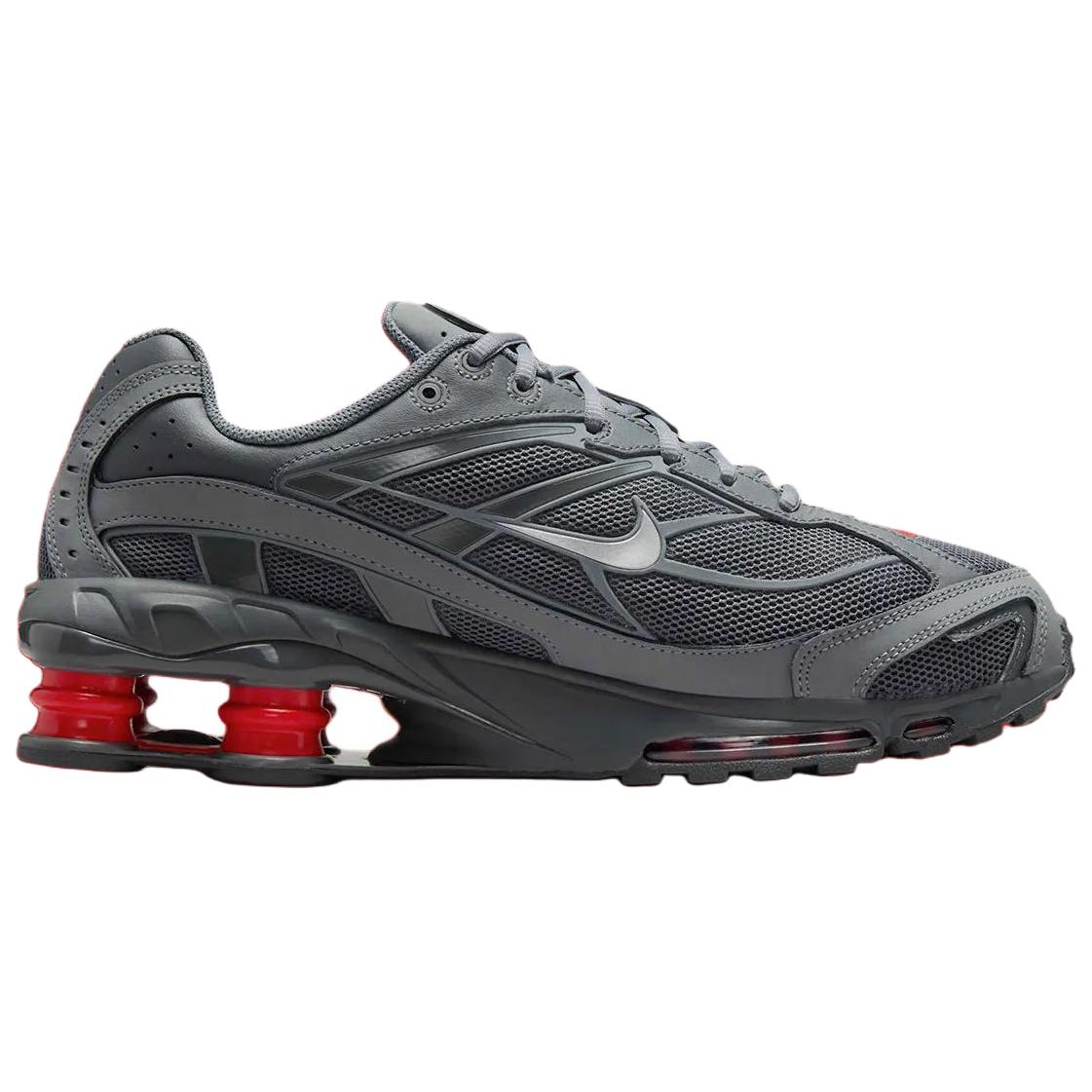 Кроссовки для бега Shox Ride 2 Unisex красный Nike, серый/красный — фото 2