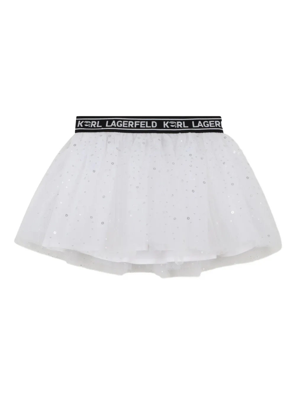 

Комплект из толстовки и юбки KARL LAGERFELD KIDS, белый
