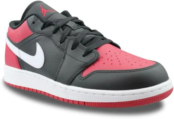 Детские кроссовки Nike Air Jordan 1 Low, черный/красный/белый — фото 4