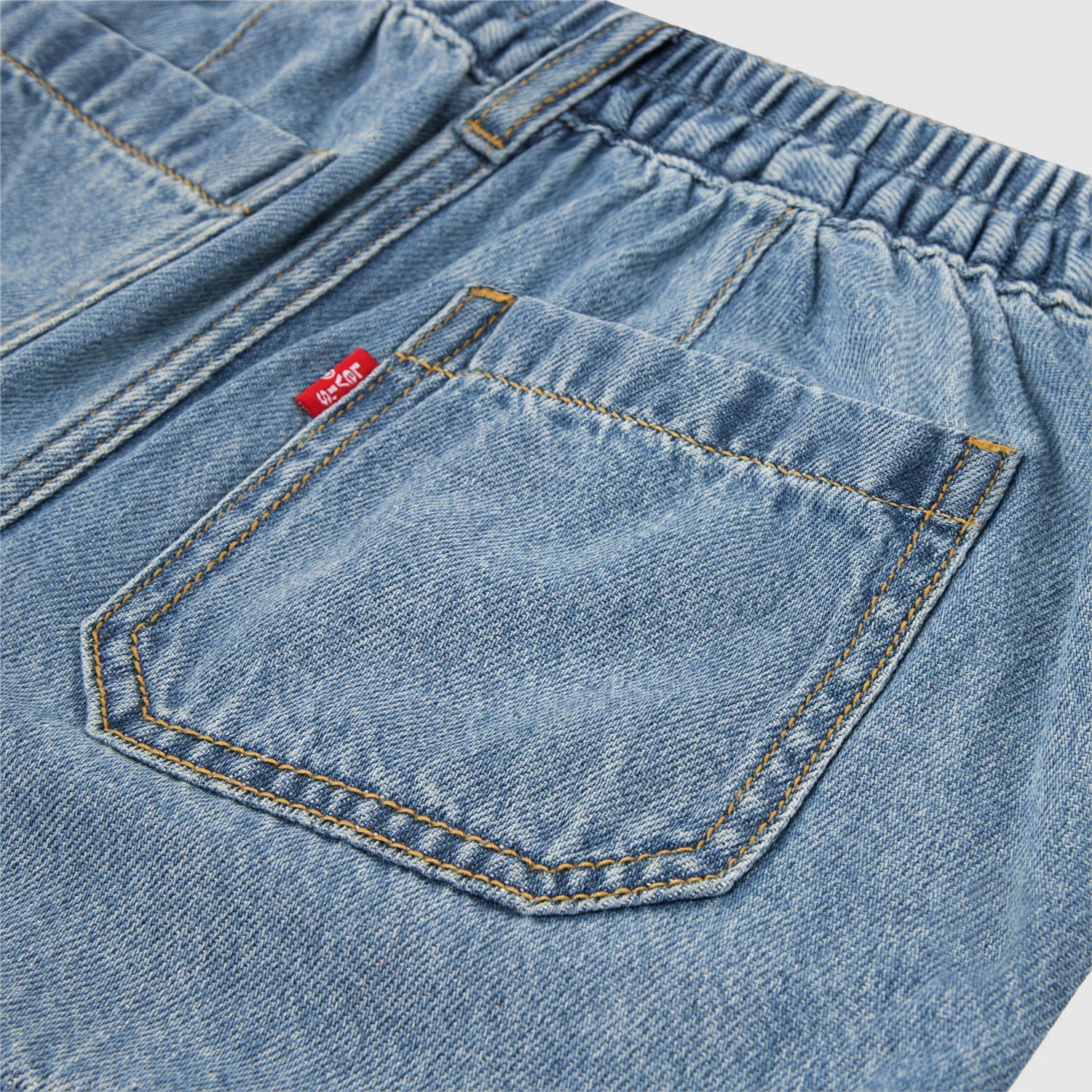 Джинсовые шорты "Дельфин" для девочек 7-16 лет Levi's, Medium Wash — фото 3
