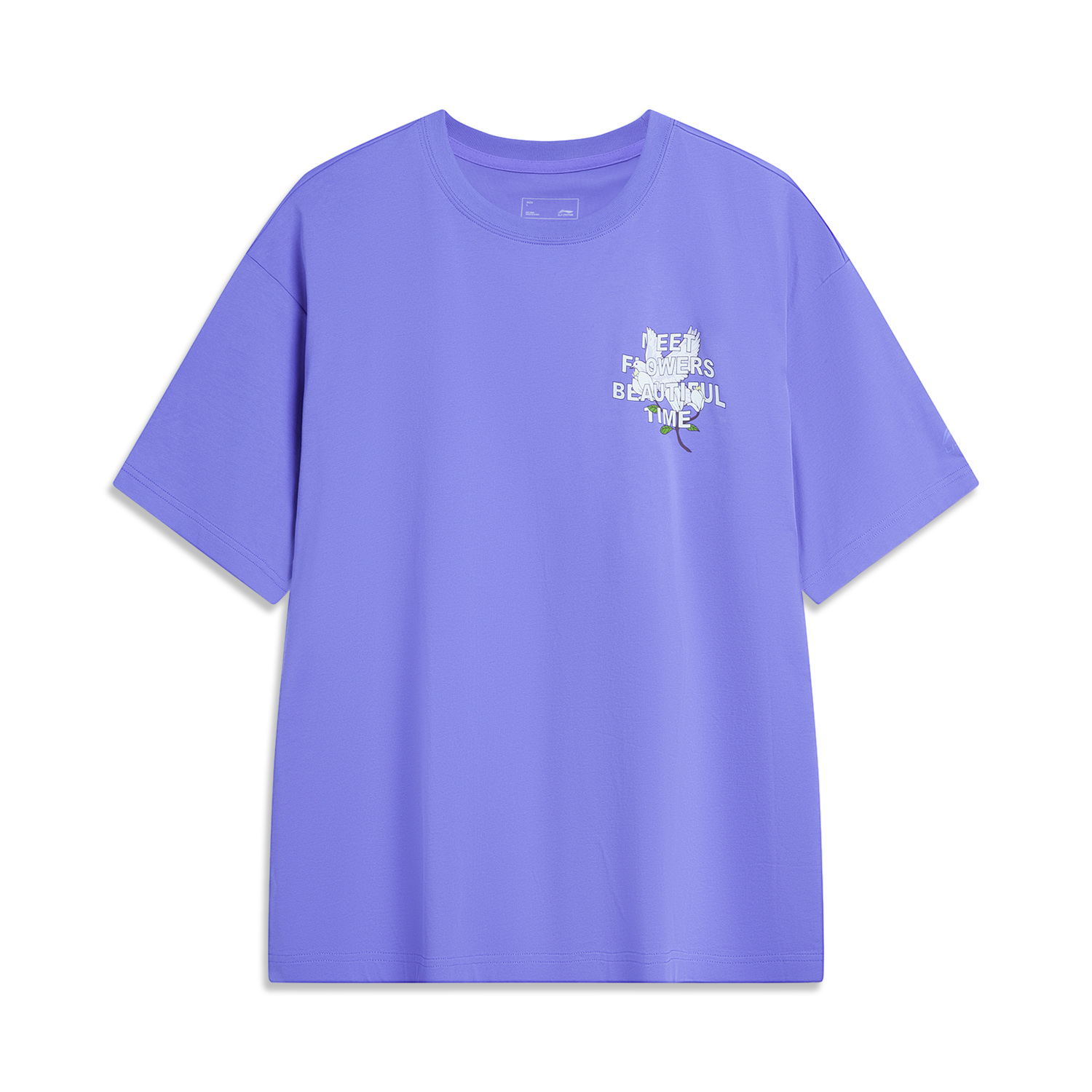 

Футболка с пониженной линией плеча LiNing Unisex Very Peri Purple
