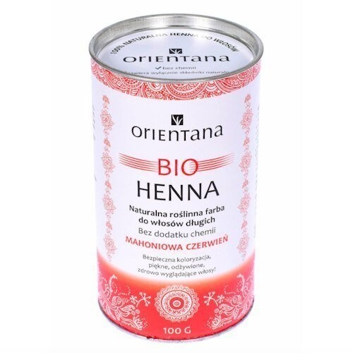 Orientana, Bio Henna, натуральная растительная краска для волос, Красное Махагони, 100 г — фото 2
