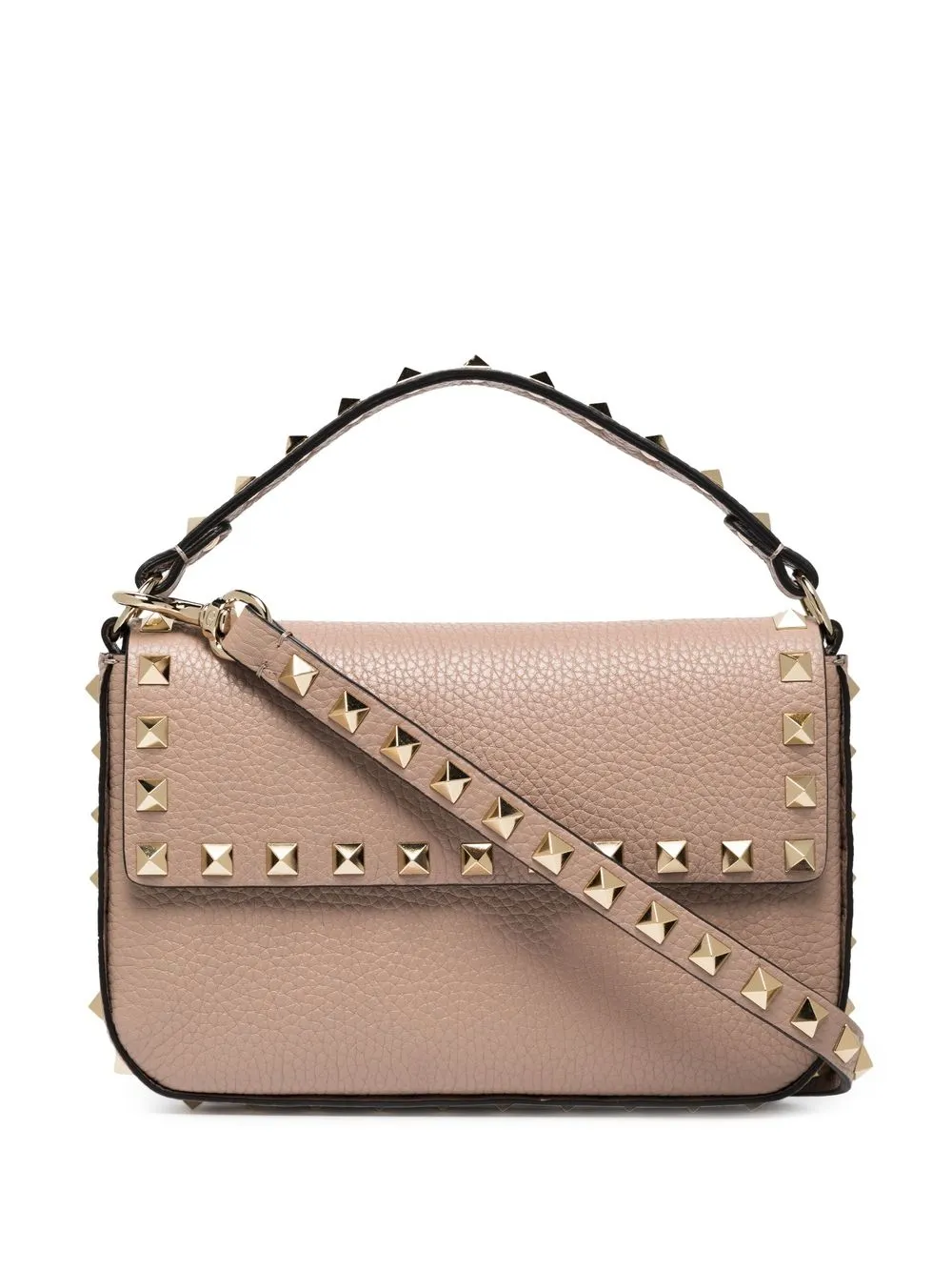 

Мини-сумка Rockstud с верхней ручкой VALENTINO GARAVANI, нейтральный