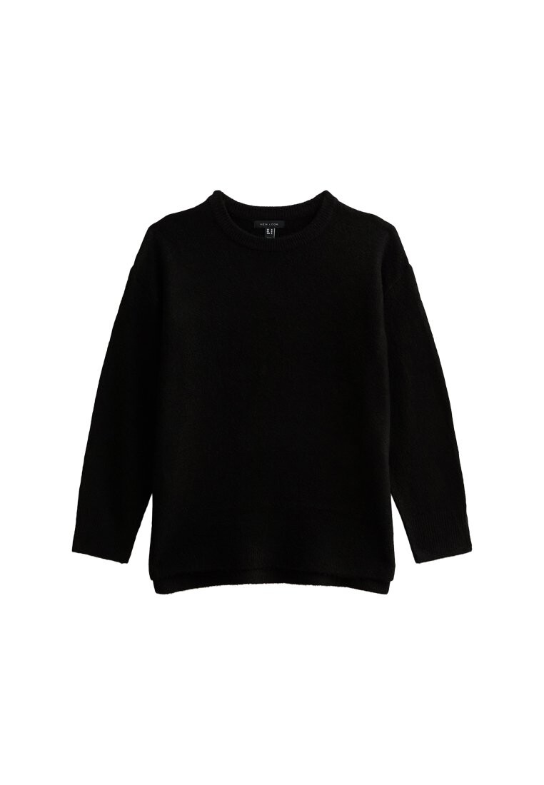 

Флисовый джемпер SIDE SLIT New Look, черный