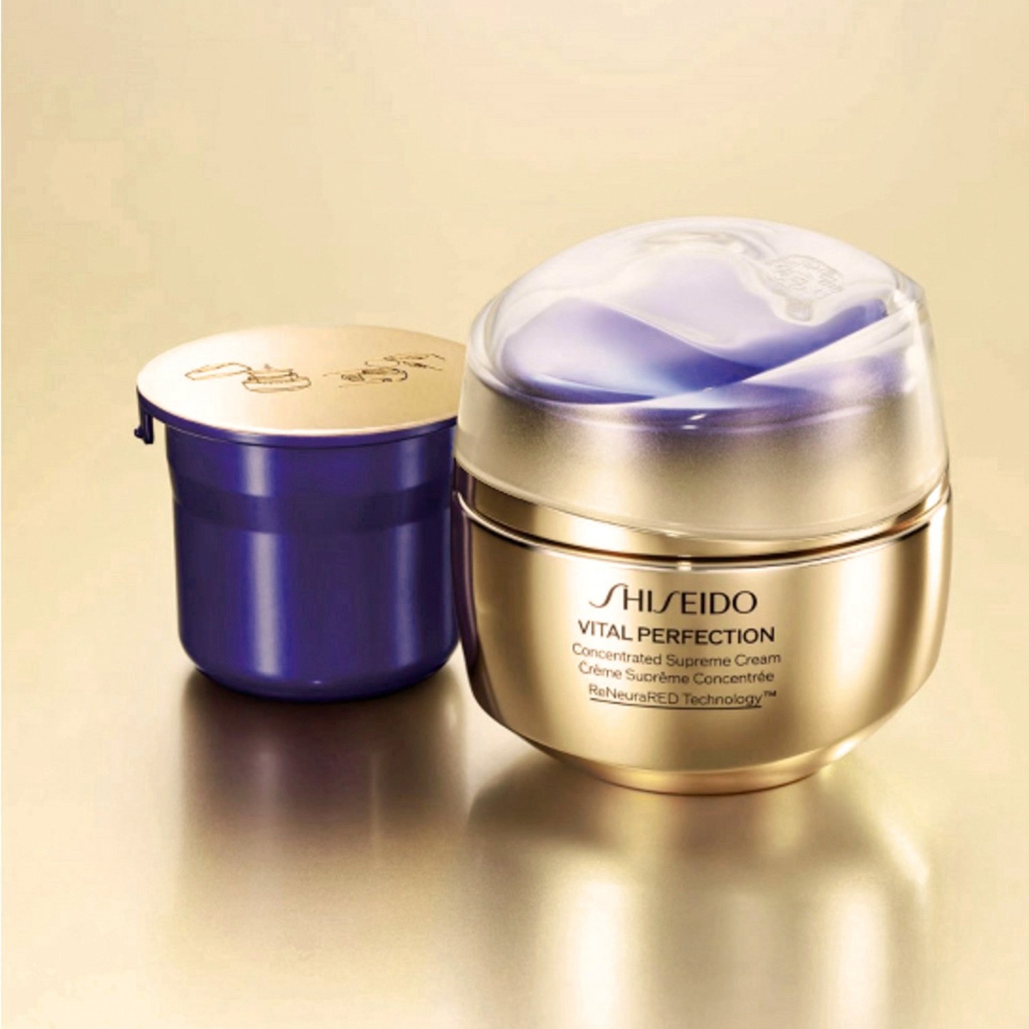 Пенка для умывания Shiseido — Vital perfection concentrated supreme cream , объем - refill, 50 мл — фото 4