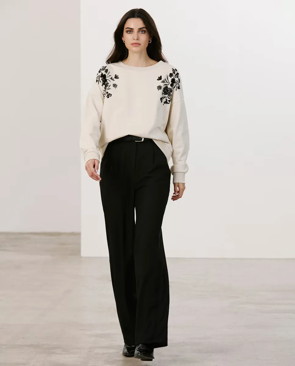 

Женские брюки с поясом Vero Moda, черный