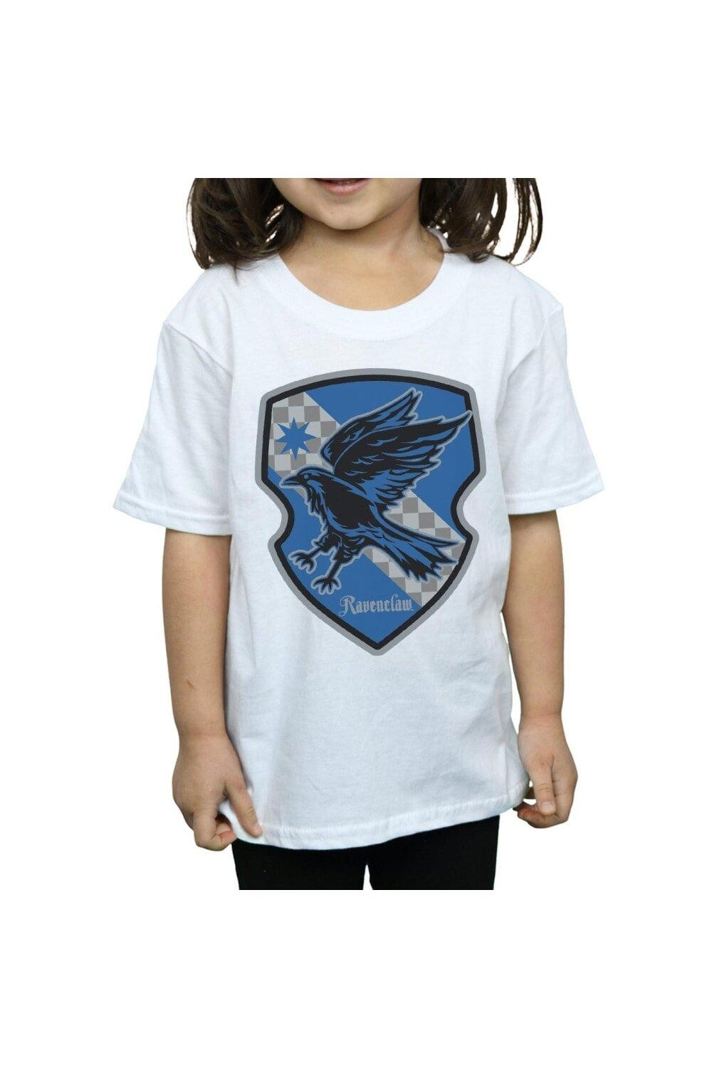Хлопковая футболка на плоской подошве с гербом Ravenclaw Harry Potter, белый — фото 3