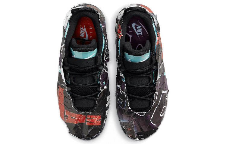Мужские винтажные баскетбольные кроссовки Nike Air More Uptempo максимального объема — фото 4
