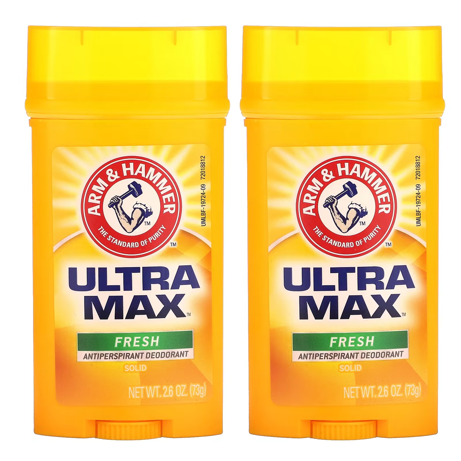 

Дезодорант-антиперспирант твердый Arm & Hammer UltraMax Fresh, 2 упаковки по 73 г