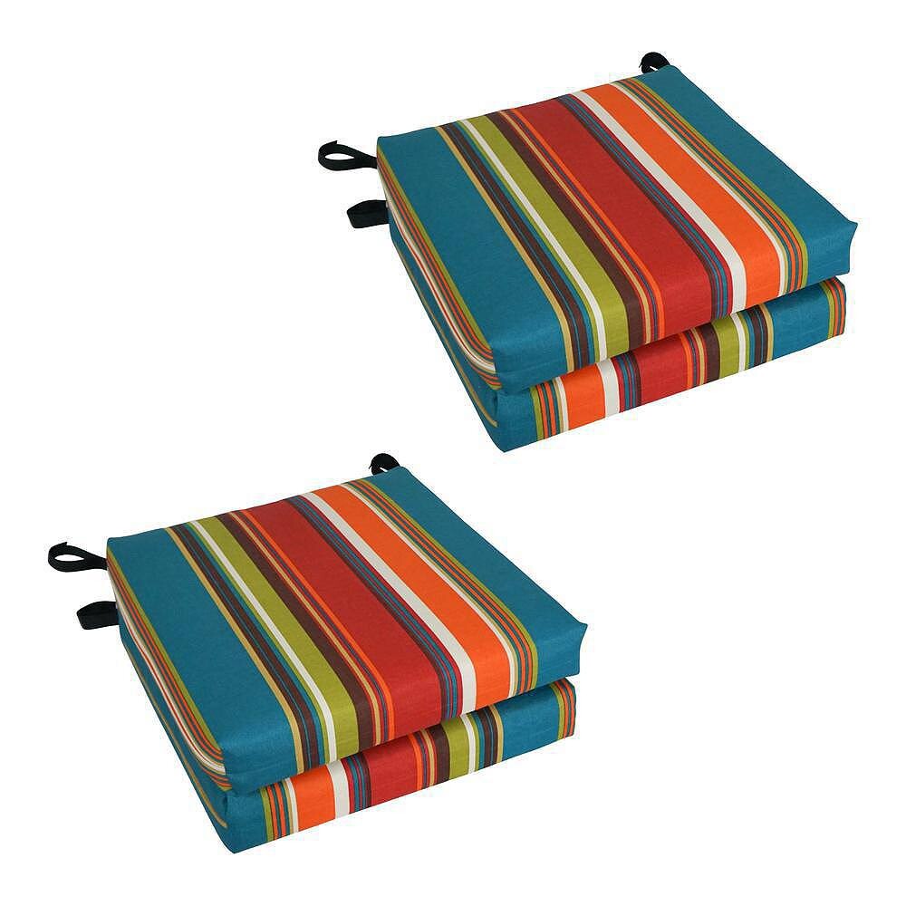 

Набор Blazing Needles из 4 подушек для уличных стульев, цвет Westport Teal
