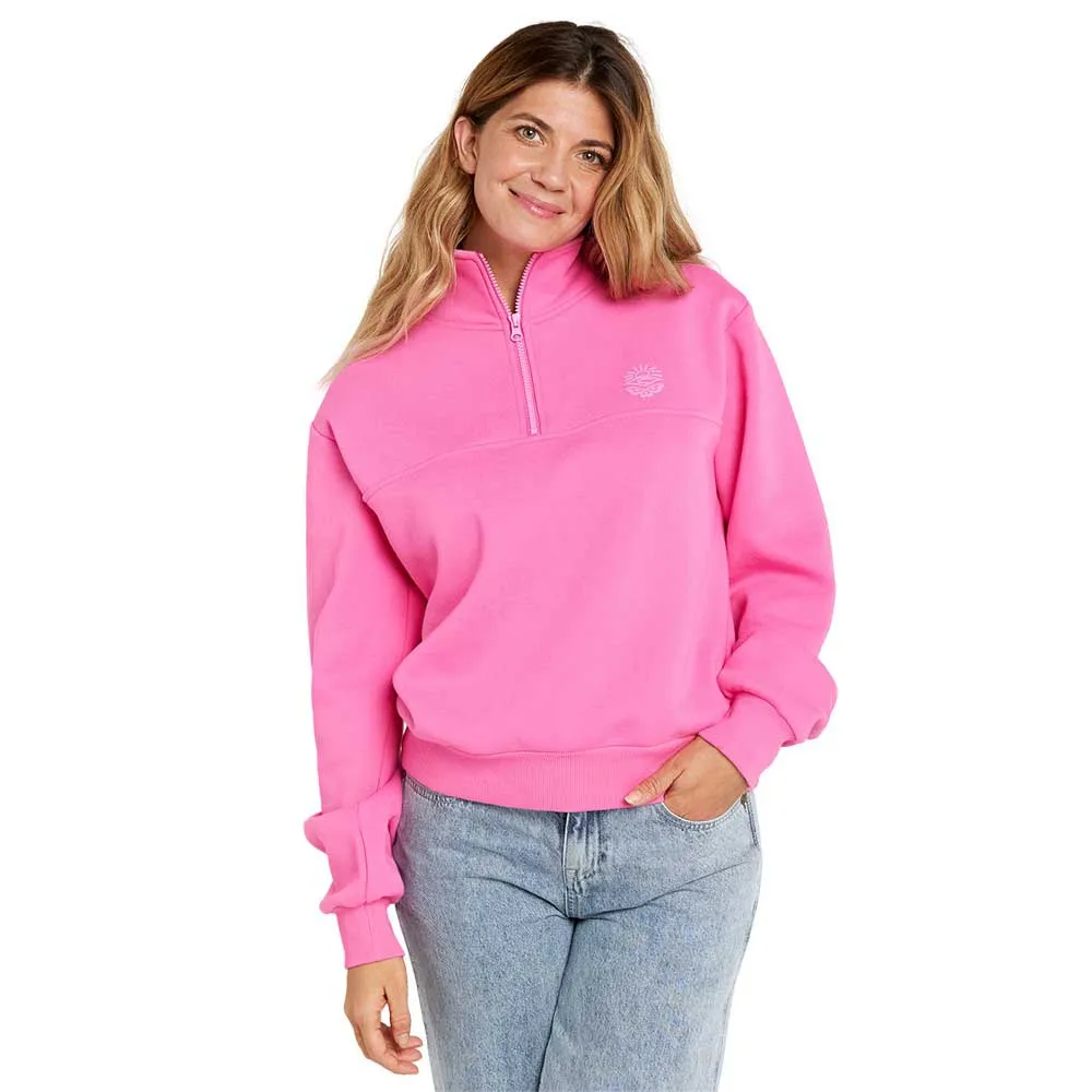 

Толстовка Rip Curl Fortaleza half zip, розовый