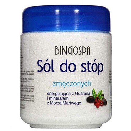 

BINGOSPA Соль для ног с гуараной и минералами Мертвого моря 550г
