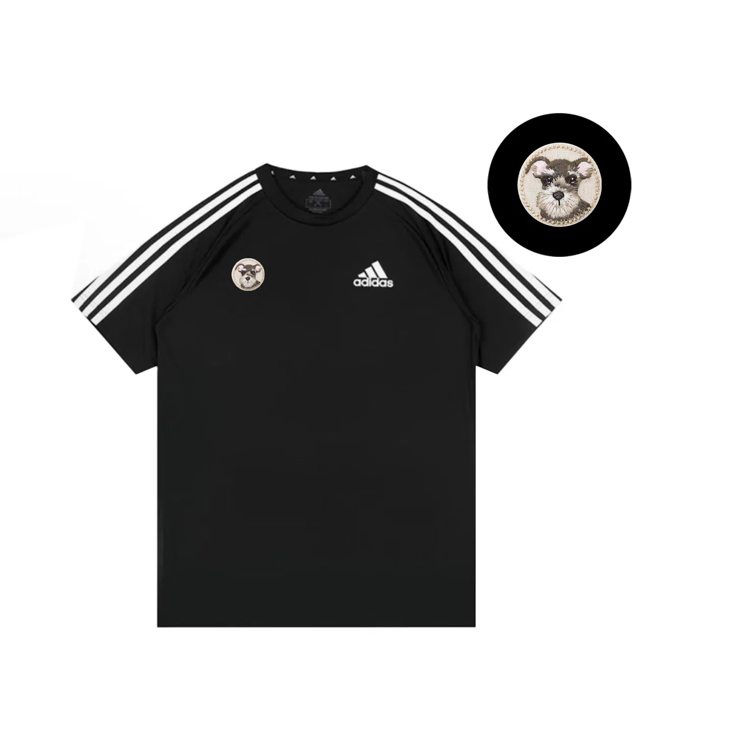Футболка с полосками Adidas Football Black — фото 3