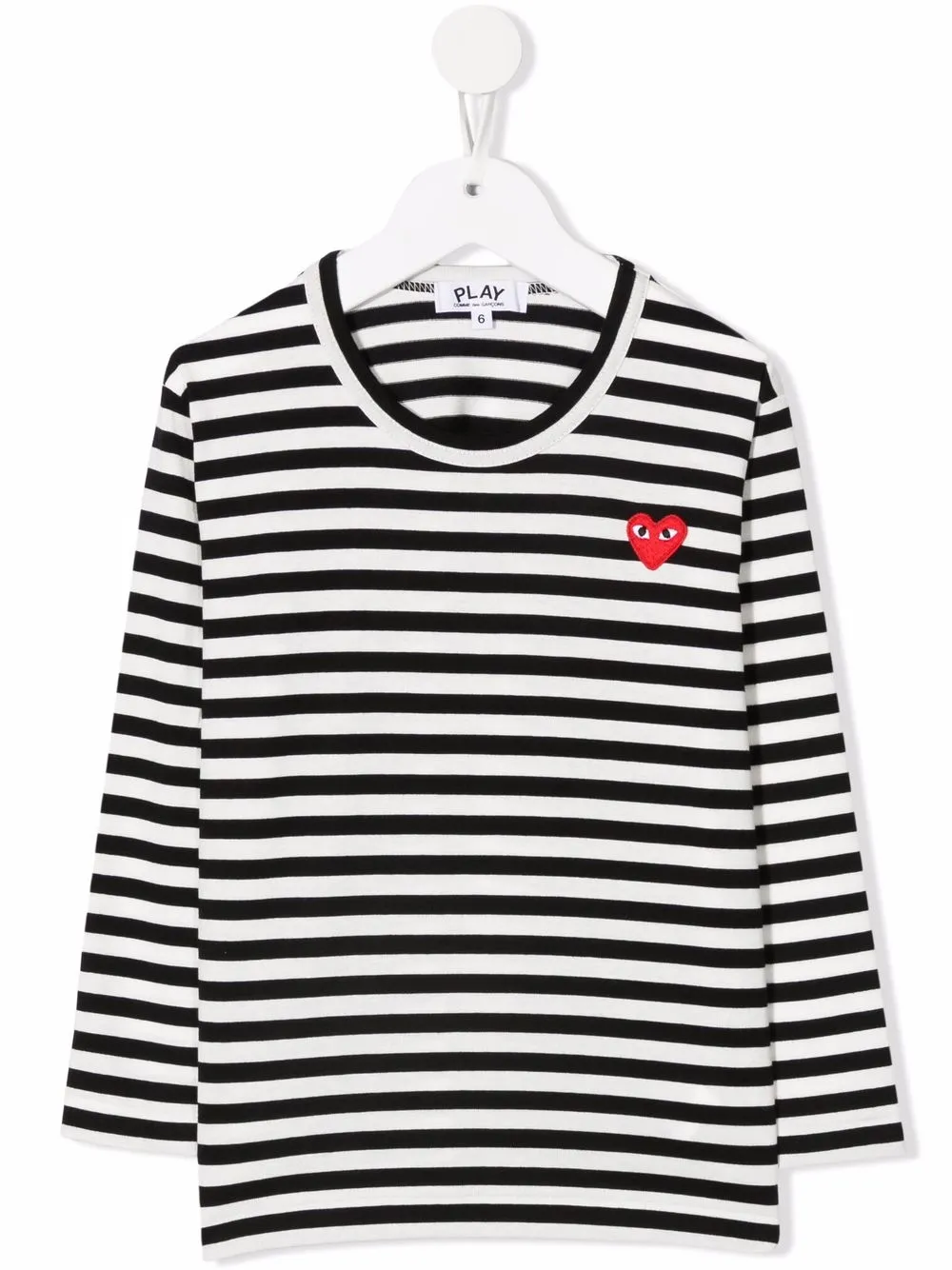 

Футболка с нашивкой Comme Des Garçons Play Kids, черный