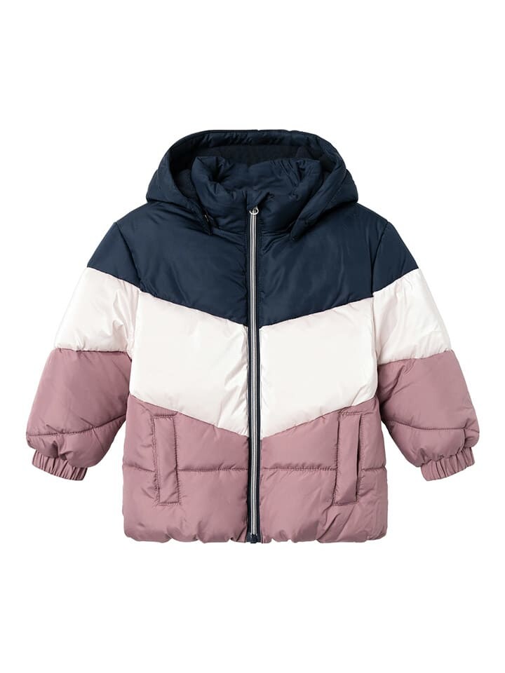 

Зимняя куртка name it Mille, цвет dunkelblau/rosa/weiß