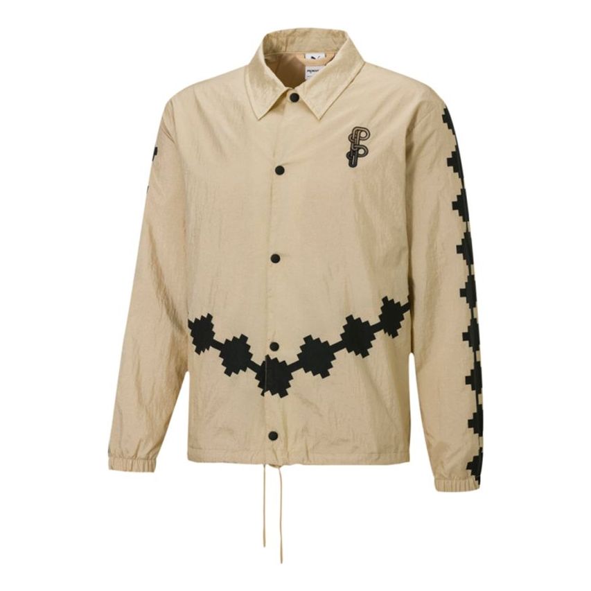 

Куртка PUMA x PRONOUNCE Unisex Woven Printing Jacket Khaki, бежевый