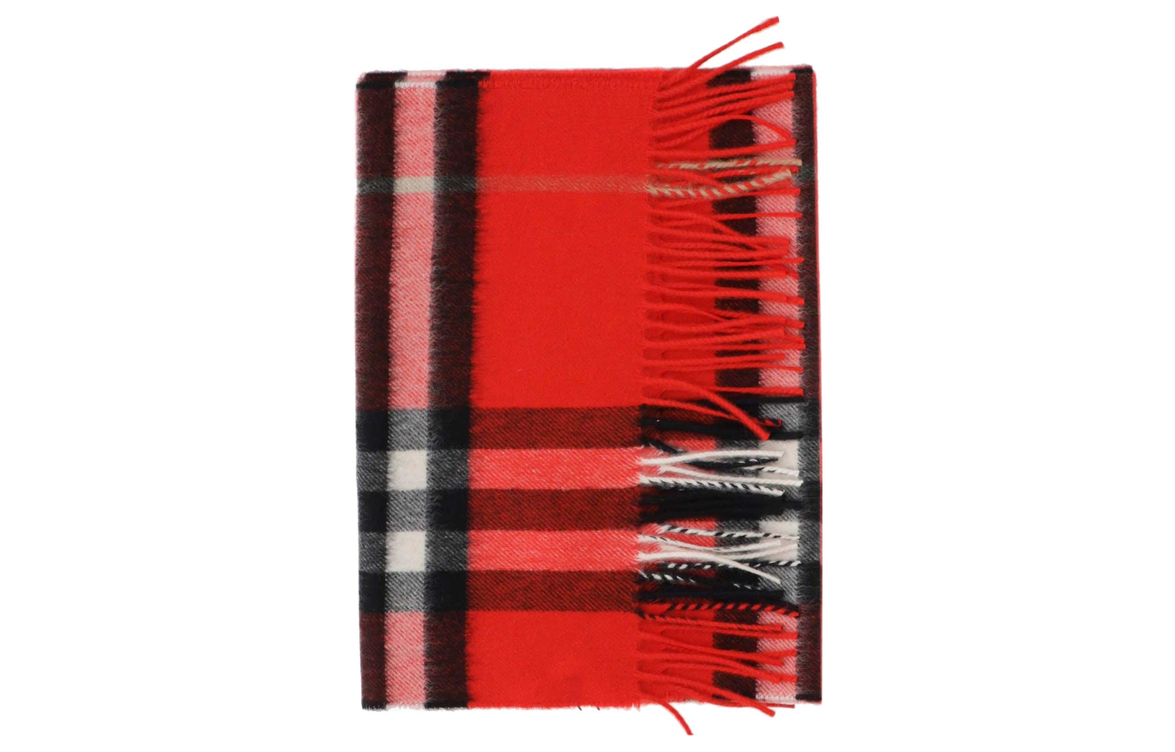 

Классический клетчатый шарф с бахромой Burberry