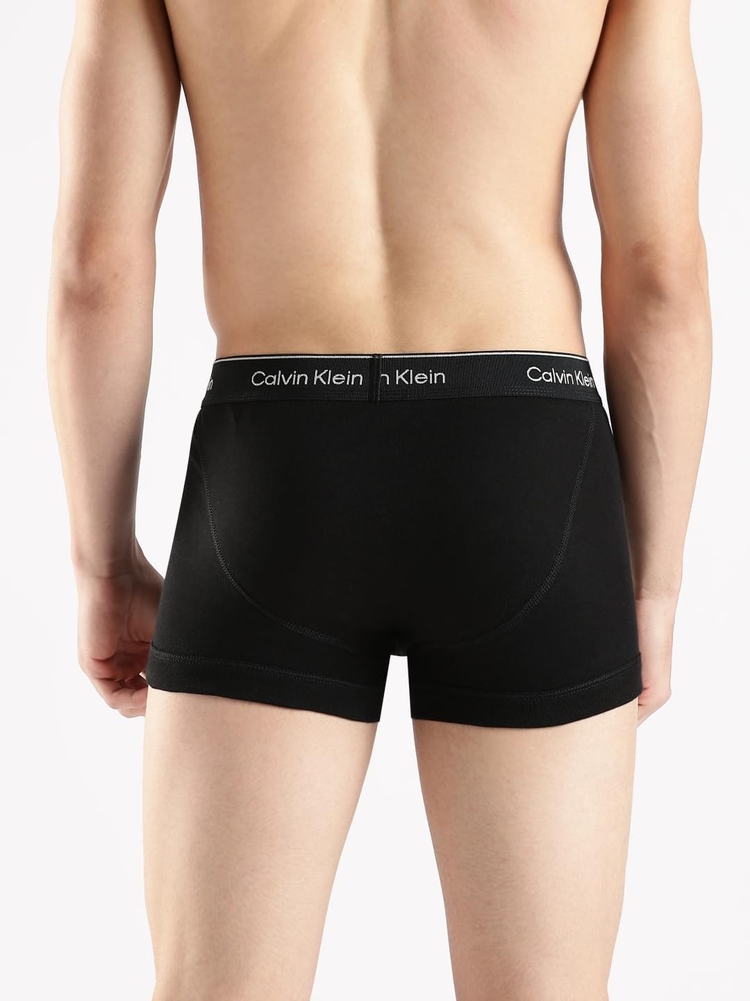 Calvin Klein мужские хлопковые классические трусы-боксеры, 3 шт., 3 Black — фото 3