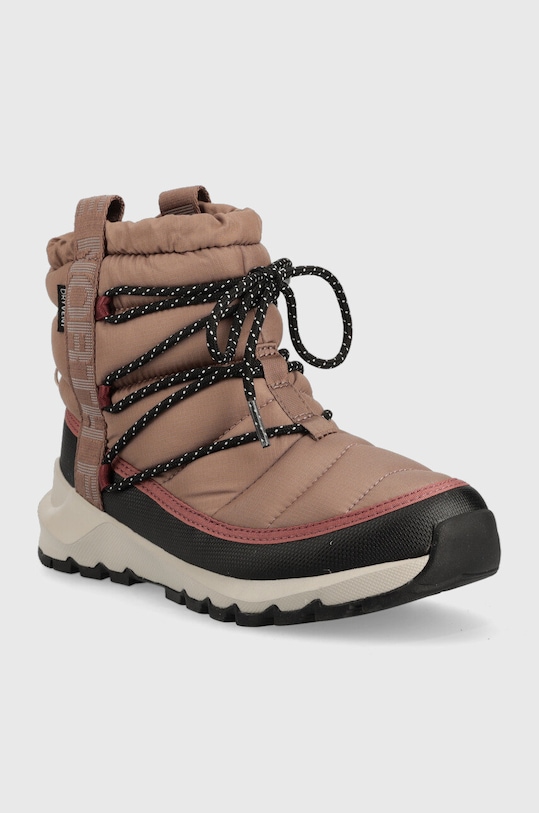 Женские зимние ботинки The North Face S Thermoball WP текстильные стеганые, светло-коричневый — фото 2