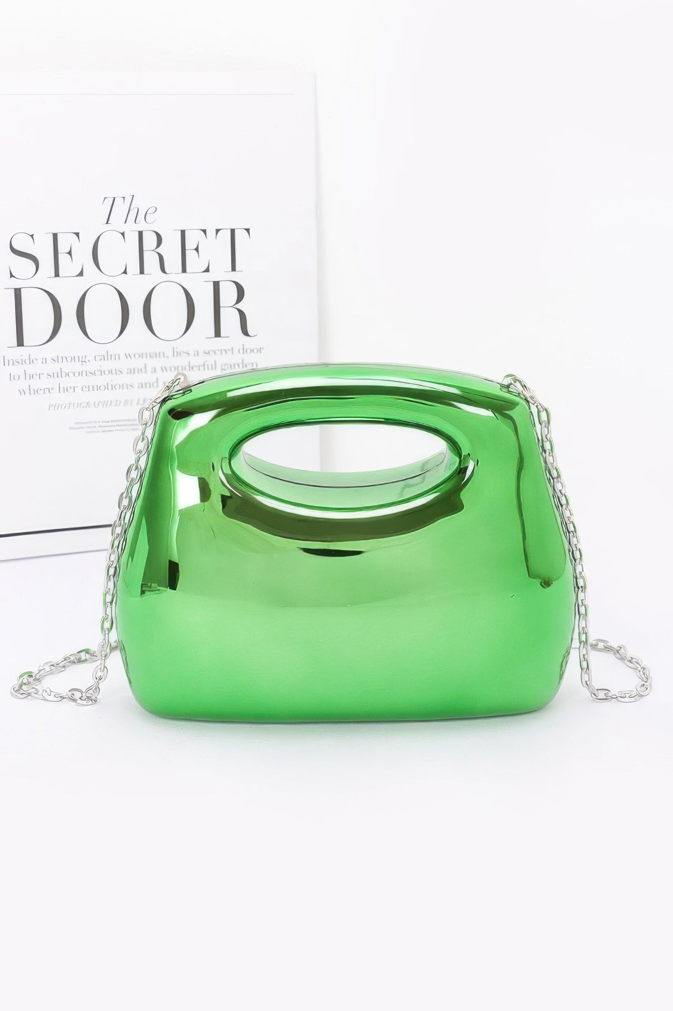 

Женская акриловая сумка-чехол FASHNZFAB, зеленый