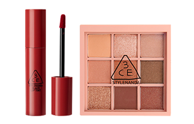 

Игристые тени для век + туманные жидкие помады наборы косметики натуральный стойкий макияж комплект из 2 предметов 3CE