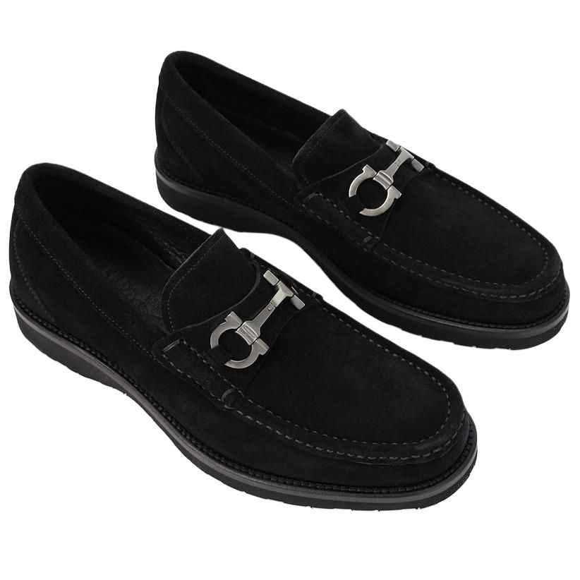 Ferragamo Мужские черные лоферы — фото 4