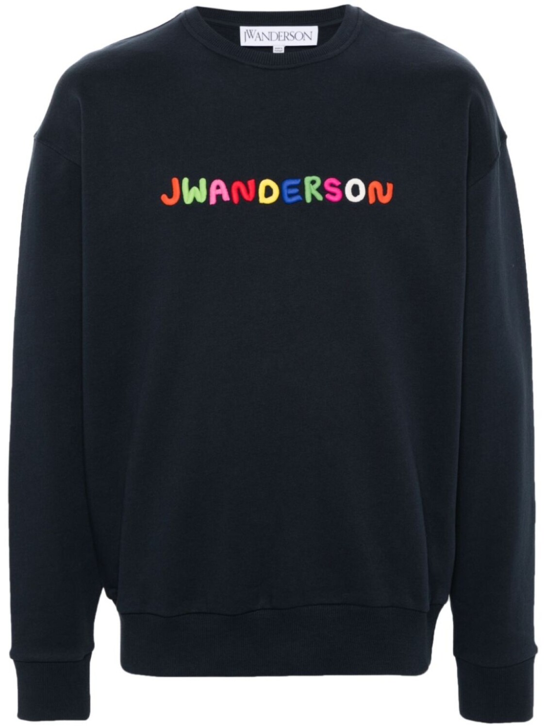 

JW Anderson толстовка с вышитым логотипом, синий