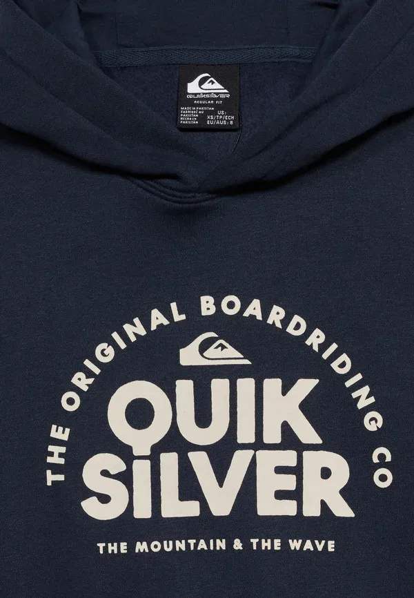 Толстовка с капюшоном Quiksilver Fundamental Rid, цвет полное затмение — фото 4