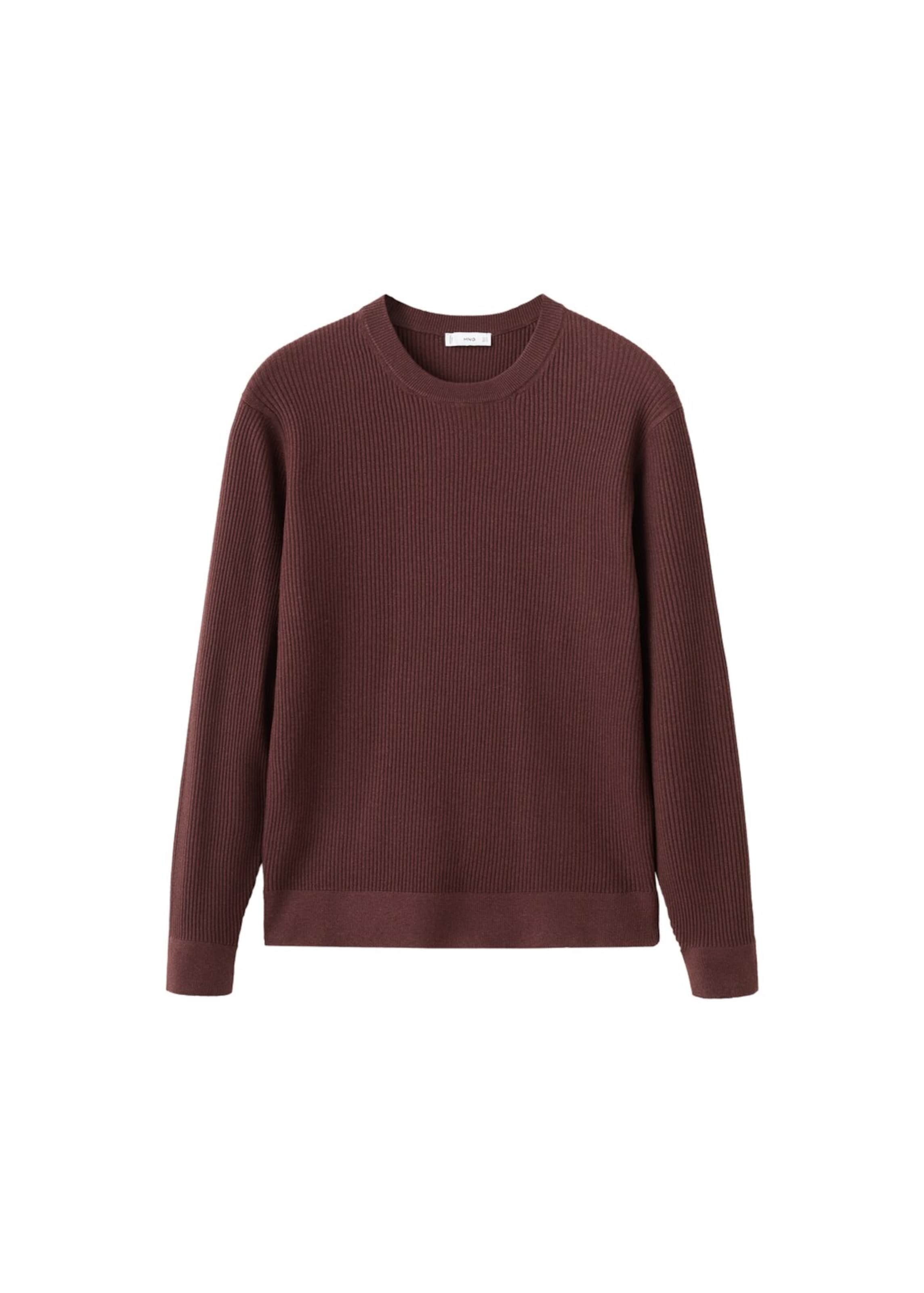 

MANGO MAN Свитер 'Antigua' в ржаво-красном цвете